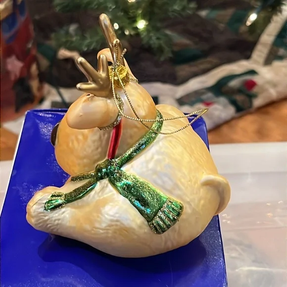 Oh Deer Dog - Mercury Glass Ornament - NIB - Picture 2 of 4